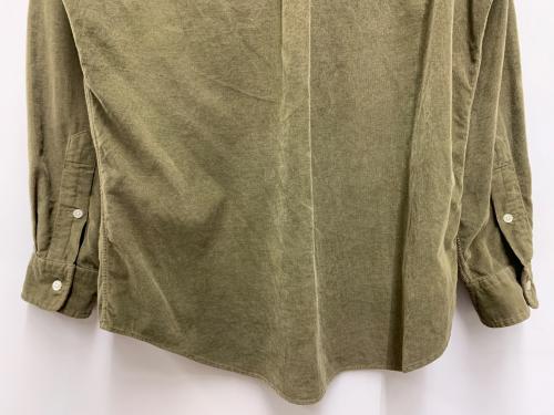 RALPH LAUREN（ラルフローレン）RALPH LAUREN (ラルフローレン) コーデュロイシャツ オリーブ サイズ:Mの古着・服飾アイテム