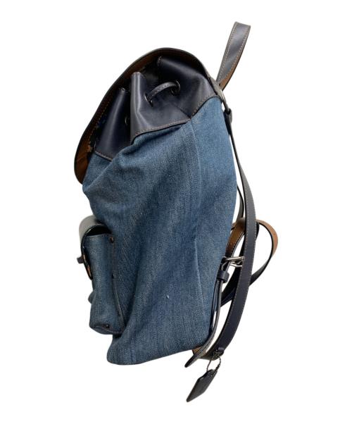 COACH（コーチ）COACH (コーチ) リュック　ビリー ペブルド デニム キャンバス バックパック インディゴの古着・服飾アイテム