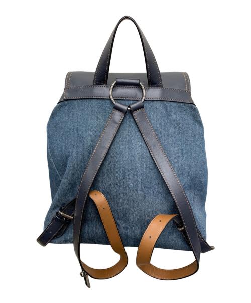 COACH（コーチ）COACH (コーチ) リュック　ビリー ペブルド デニム キャンバス バックパック インディゴの古着・服飾アイテム