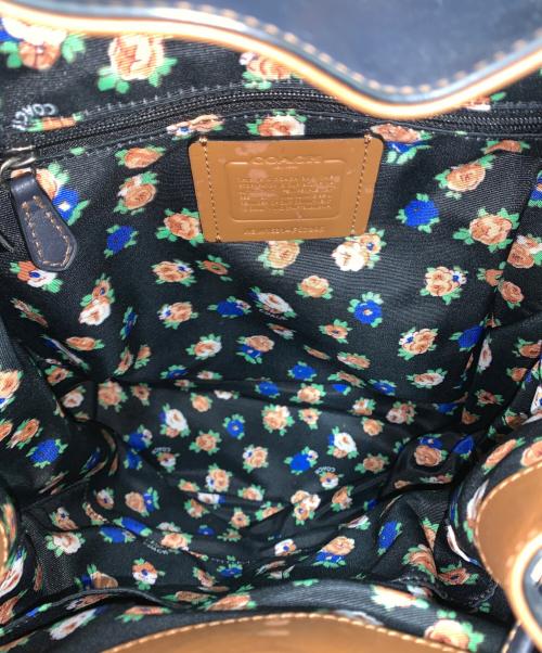 COACH（コーチ）COACH (コーチ) リュック　ビリー ペブルド デニム キャンバス バックパック インディゴの古着・服飾アイテム