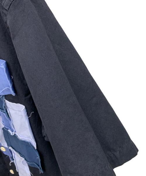 COMME des GARCONS HOMME（コムデギャルソン オム）COMME des GARCONS HOMME (コムデギャルソン オム) パッチワークシャツ ネイビー サイズ:Mの古着・服飾アイテム
