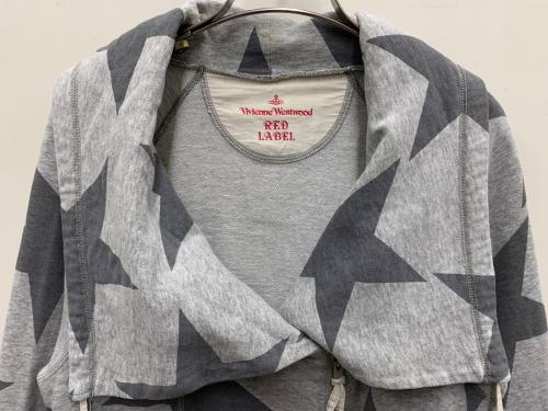 Vivienne Westwood RED LABEL（ヴィヴィアンウエストウッドレッドレーベル）Vivienne Westwood RED LABEL (ヴィヴィアンウエストウッドレッドレーベル) ジップジャケット ライトグレー サイズ:3の古着・服飾アイテム