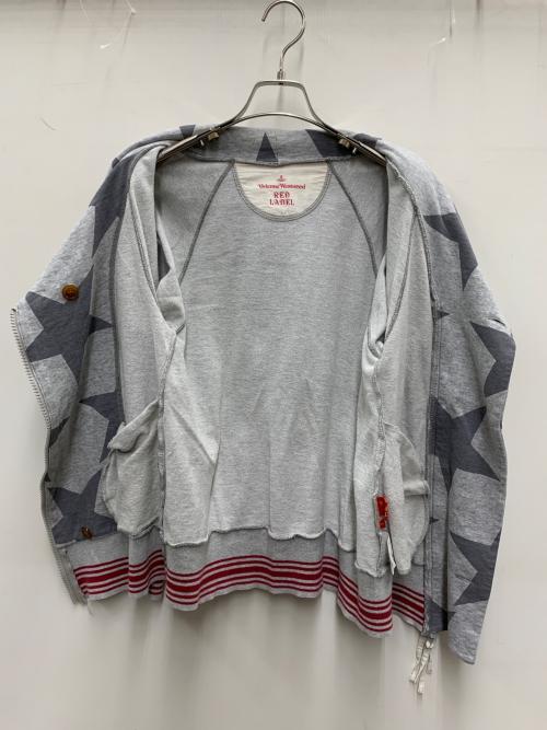 Vivienne Westwood RED LABEL（ヴィヴィアンウエストウッドレッドレーベル）Vivienne Westwood RED LABEL (ヴィヴィアンウエストウッドレッドレーベル) ジップジャケット ライトグレー サイズ:3の古着・服飾アイテム