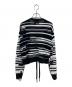 DIESEL (ディーゼル) デザインボーダーニット ブラック×ホワイト サイズ:M：6000円