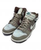 NIKEナイキ）の古着「DUNK HI RETRO PREMIUM」｜ブラウン×ホワイト