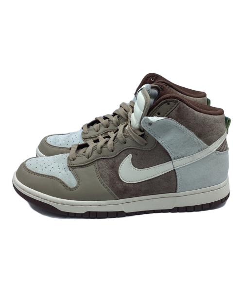NIKE（ナイキ）NIKE (ナイキ) DUNK HI RETRO PREMIUM ブラウン×ホワイト サイズ:28.5の古着・服飾アイテム