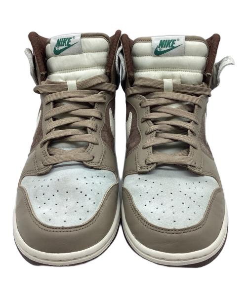 NIKE（ナイキ）NIKE (ナイキ) DUNK HI RETRO PREMIUM ブラウン×ホワイト サイズ:28.5の古着・服飾アイテム