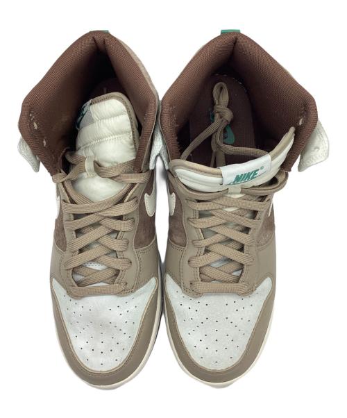 NIKE（ナイキ）NIKE (ナイキ) DUNK HI RETRO PREMIUM ブラウン×ホワイト サイズ:28.5の古着・服飾アイテム