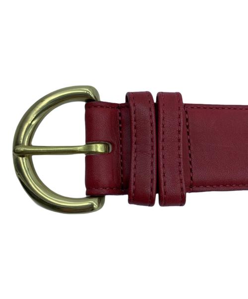 COACH（コーチ）COACH (コーチ) レザーベルト レッドの古着・服飾アイテム
