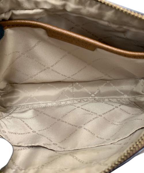MICHAEL KORS（マイケルコース）MICHAEL KORS (マイケルコース) チェーンショルダーバッグ ブラウン×アイボリーの古着・服飾アイテム