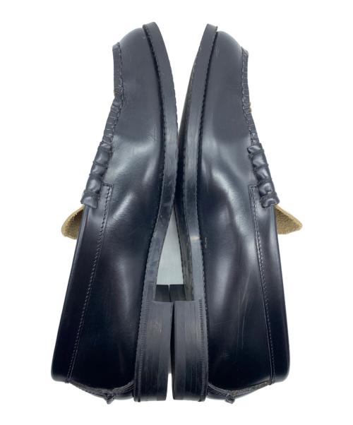 THE KENFORD（ケンフォード）THE KENFORD (ケンフォード) ローファー ブラック×ホワイト サイズ:26.5の古着・服飾アイテム
