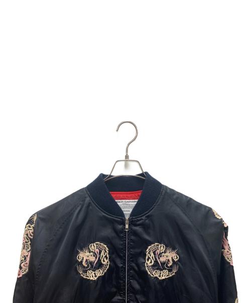BORDER CARWIN（ボーダー・カーウィン）BORDER CARWIN (ボーダー・カーウィン) スカジャン ブラック×レッド サイズ:Mの古着・服飾アイテム