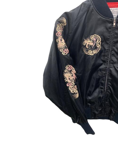 BORDER CARWIN（ボーダー・カーウィン）BORDER CARWIN (ボーダー・カーウィン) スカジャン ブラック×レッド サイズ:Mの古着・服飾アイテム