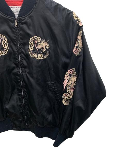 BORDER CARWIN（ボーダー・カーウィン）BORDER CARWIN (ボーダー・カーウィン) スカジャン ブラック×レッド サイズ:Mの古着・服飾アイテム