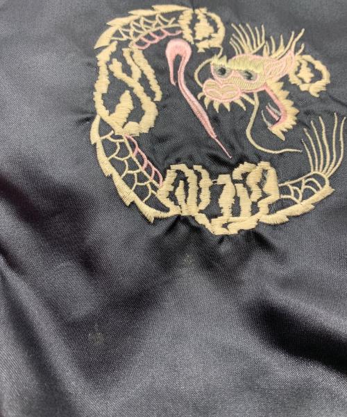 BORDER CARWIN（ボーダー・カーウィン）BORDER CARWIN (ボーダー・カーウィン) スカジャン ブラック×レッド サイズ:Mの古着・服飾アイテム