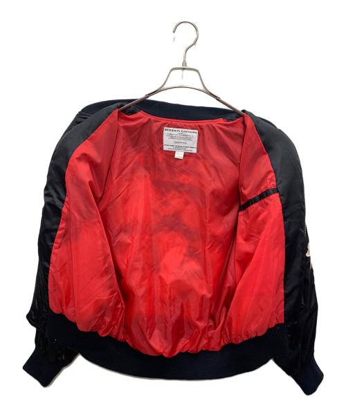 BORDER CARWIN（ボーダー・カーウィン）BORDER CARWIN (ボーダー・カーウィン) スカジャン ブラック×レッド サイズ:Mの古着・服飾アイテム