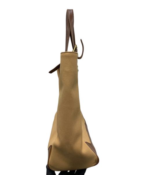 RALPH LAUREN（ラルフローレン）RALPH LAUREN (ラルフローレン) トートバッグ ベージュ×ブラウンの古着・服飾アイテム