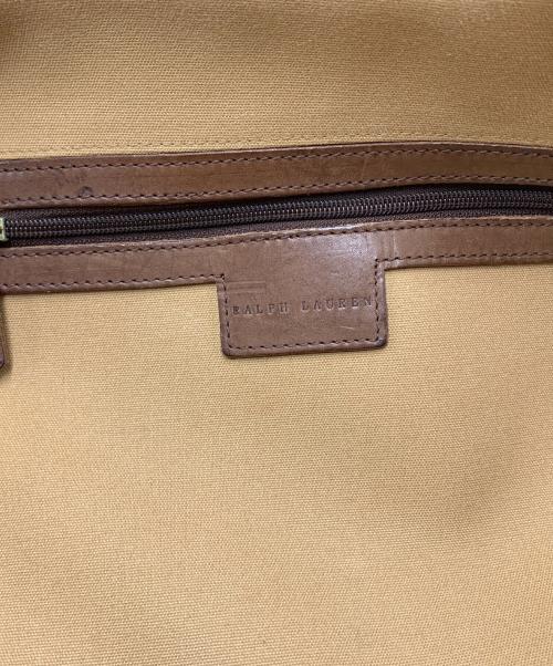 RALPH LAUREN（ラルフローレン）RALPH LAUREN (ラルフローレン) トートバッグ ベージュ×ブラウンの古着・服飾アイテム