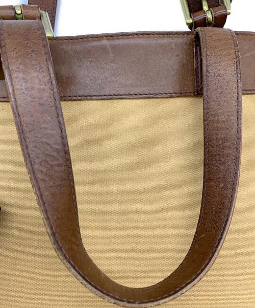 RALPH LAUREN（ラルフローレン）RALPH LAUREN (ラルフローレン) トートバッグ ベージュ×ブラウンの古着・服飾アイテム