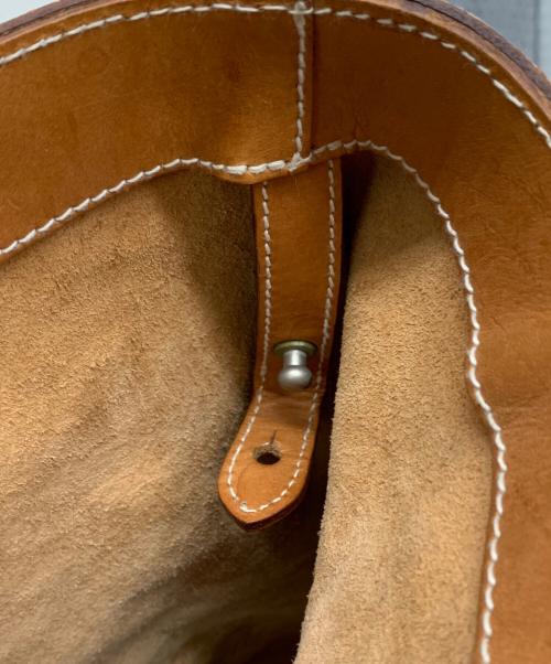 RALPH LAUREN（ラルフローレン）RALPH LAUREN (ラルフローレン) メタルハンドトートバッグ キャメルの古着・服飾アイテム