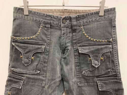TORNADO MART（トルネードマート）TORNADO MART (トルネードマート) カーゴデニムパンツ グレー サイズ:Lの古着・服飾アイテム