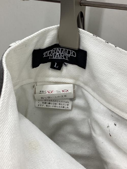 TORNADO MART（トルネードマート）TORNADO MART (トルネードマート) ダメージ加工デニムパンツ ダークグレー サイズ:Lの古着・服飾アイテム