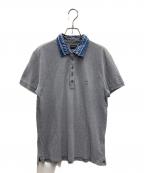 DIESELディーゼル）の古着「ポロシャツ」｜グレー×ブルー