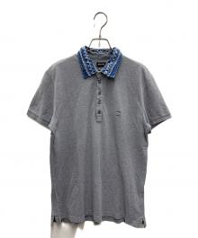 DIESEL（ディーゼル）の古着「ポロシャツ」｜グレー×ブルー