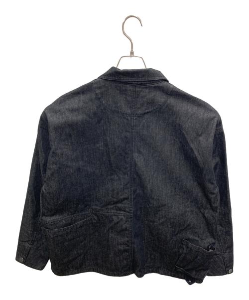 HIASOBI FABRIC（ヒアソビ ファブリック）HIASOBI FABRIC (ヒアソビ ファブリック) デニムジャケット ブラック サイズ:Mの古着・服飾アイテム