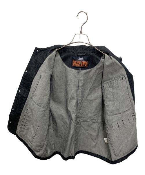 HIASOBI FABRIC（ヒアソビ ファブリック）HIASOBI FABRIC (ヒアソビ ファブリック) デニムジャケット ブラック サイズ:Mの古着・服飾アイテム