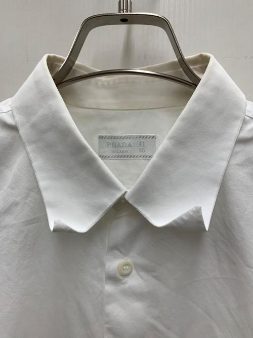 PRADA（プラダ）PRADA (プラダ) 半袖シャツ ホワイト サイズ:41の古着・服飾アイテム