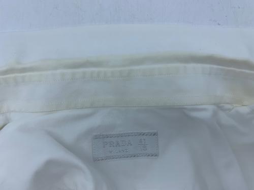 PRADA（プラダ）PRADA (プラダ) 半袖シャツ ホワイト サイズ:41の古着・服飾アイテム