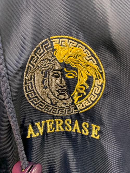 A.VERSACE（アルフレッドヴェルサーチ）A.VERSACE (アルフレッドヴェルサーチ) ボアジャケット ネイビー サイズ:Lの古着・服飾アイテム