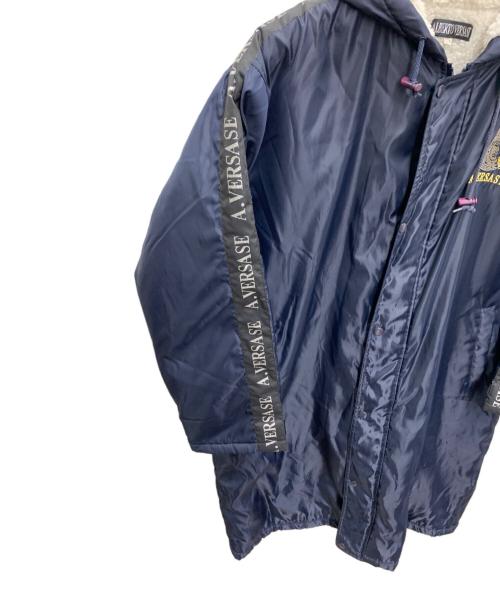 A.VERSACE（アルフレッドヴェルサーチ）A.VERSACE (アルフレッドヴェルサーチ) ボアジャケット ネイビー サイズ:Lの古着・服飾アイテム