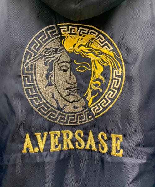 A.VERSACE（アルフレッドヴェルサーチ）A.VERSACE (アルフレッドヴェルサーチ) ボアジャケット ネイビー サイズ:Lの古着・服飾アイテム