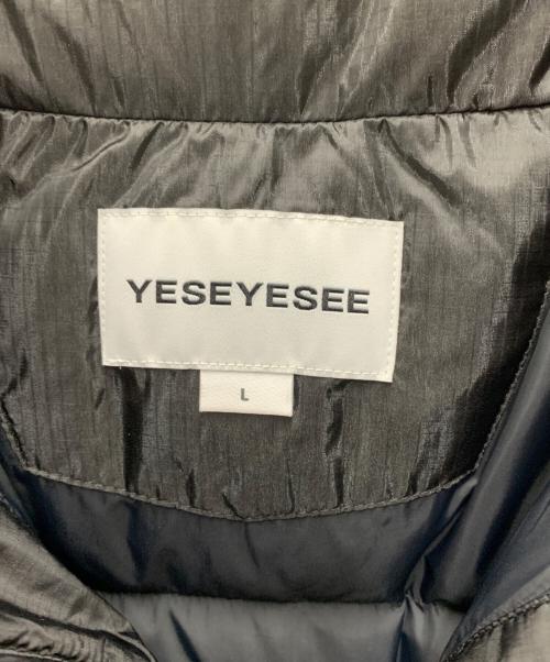 YESEYESEE（イエスアイシー）YESEYESEE (イエスアイシー) ダウンジャケット ブラック サイズ:Lの古着・服飾アイテム