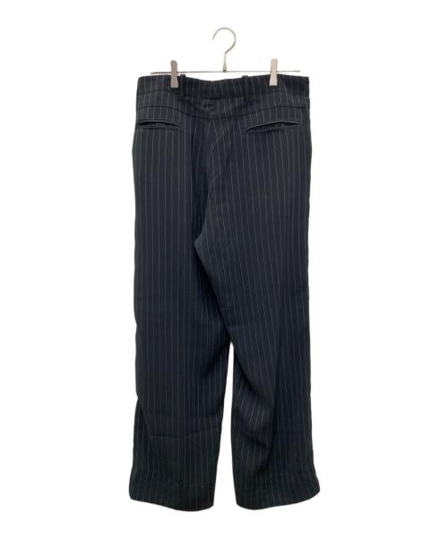 GIORGIO ARMANI（ジョルジオアルマーニ）GIORGIO ARMANI (ジョルジオアルマーニ) ストライプパンツ ブラック サイズ:ーの古着・服飾アイテム