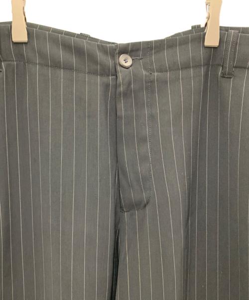 GIORGIO ARMANI（ジョルジオアルマーニ）GIORGIO ARMANI (ジョルジオアルマーニ) ストライプパンツ ブラック サイズ:ーの古着・服飾アイテム