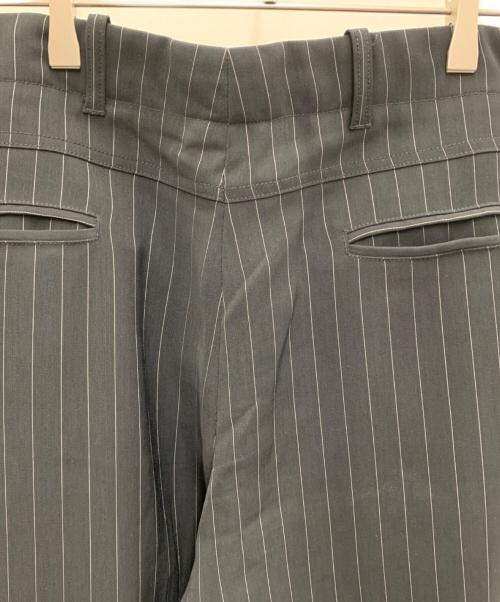 GIORGIO ARMANI（ジョルジオアルマーニ）GIORGIO ARMANI (ジョルジオアルマーニ) ストライプパンツ ブラック サイズ:ーの古着・服飾アイテム