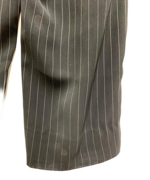 GIORGIO ARMANI（ジョルジオアルマーニ）GIORGIO ARMANI (ジョルジオアルマーニ) ストライプパンツ ブラック サイズ:ーの古着・服飾アイテム