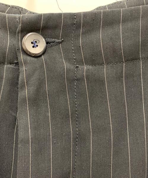 GIORGIO ARMANI（ジョルジオアルマーニ）GIORGIO ARMANI (ジョルジオアルマーニ) ストライプパンツ ブラック サイズ:ーの古着・服飾アイテム