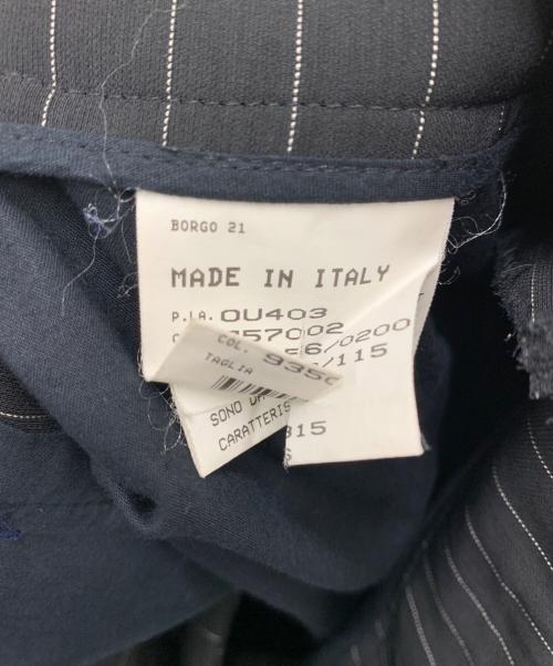GIORGIO ARMANI（ジョルジオアルマーニ）GIORGIO ARMANI (ジョルジオアルマーニ) ストライプパンツ ブラック サイズ:ーの古着・服飾アイテム