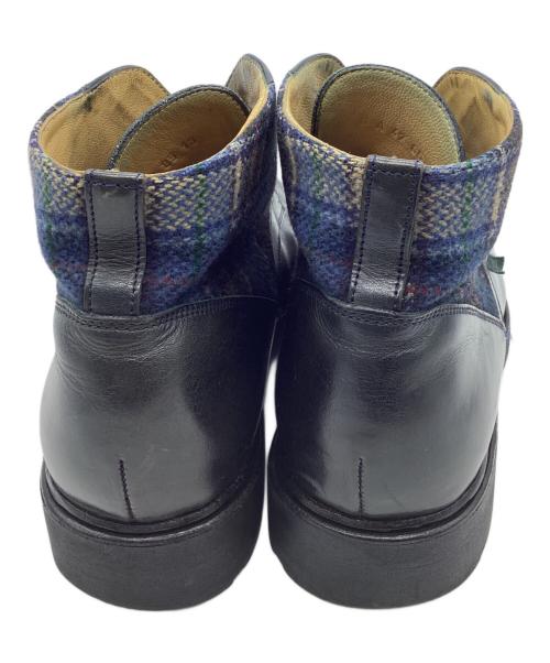 PARABOOT（パラブーツ）PARABOOT (パラブーツ) レースアップブーツ ブラック×ネイビー サイズ:UK8の古着・服飾アイテム