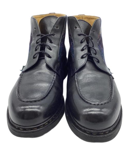 PARABOOT（パラブーツ）PARABOOT (パラブーツ) レースアップブーツ ブラック×ネイビー サイズ:UK8の古着・服飾アイテム