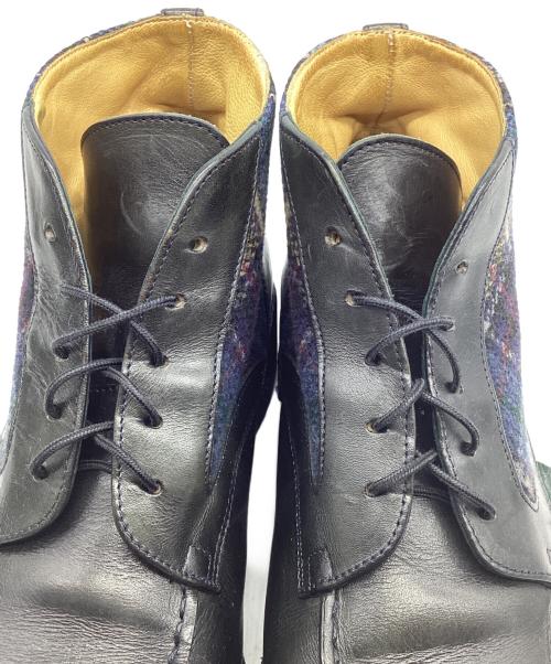 PARABOOT（パラブーツ）PARABOOT (パラブーツ) レースアップブーツ ブラック×ネイビー サイズ:UK8の古着・服飾アイテム