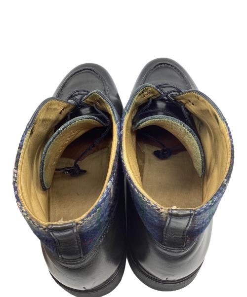 PARABOOT（パラブーツ）PARABOOT (パラブーツ) レースアップブーツ ブラック×ネイビー サイズ:UK8の古着・服飾アイテム