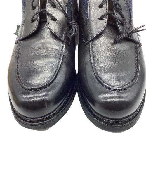 PARABOOT（パラブーツ）PARABOOT (パラブーツ) レースアップブーツ ブラック×ネイビー サイズ:UK8の古着・服飾アイテム