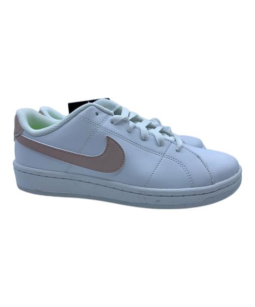 NIKE（ナイキ）NIKE (ナイキ) COURT ROYAL 2 ホワイト×ベージュ サイズ:24.5 未使用品の古着・服飾アイテム