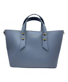 CHARLES & KEITH（チャールズアンドキース）の古着「ダブルハンドルスラウチーバッグ」｜スカイブルー