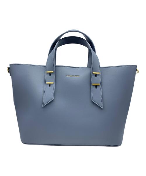CHARLES & KEITH（チャールズアンドキース）CHARLES & KEITH (チャールズアンドキース) ダブルハンドルスラウチーバッグ スカイブルーの古着・服飾アイテム
